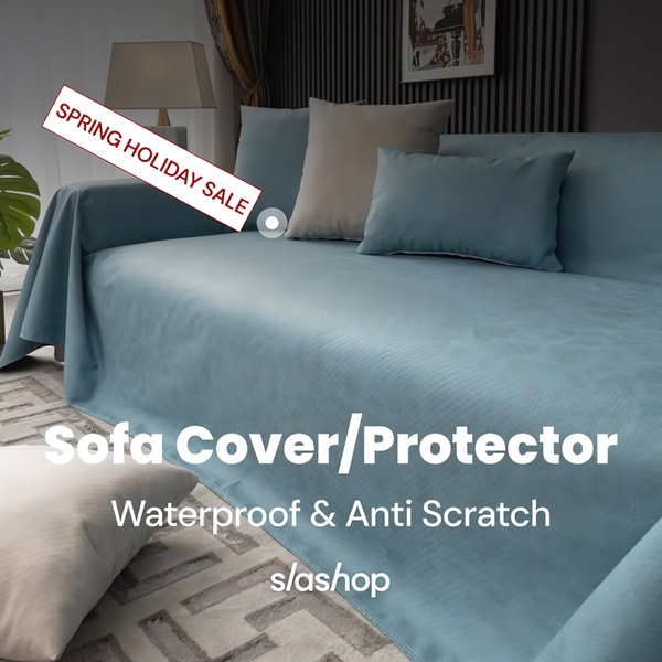 sofa cover, couch cover, furniture protector, sofa protector, slipcover, furniture cover, couch protector, sale promotion, lifestyle, calm, fresh, blue, neutral, spring campaign